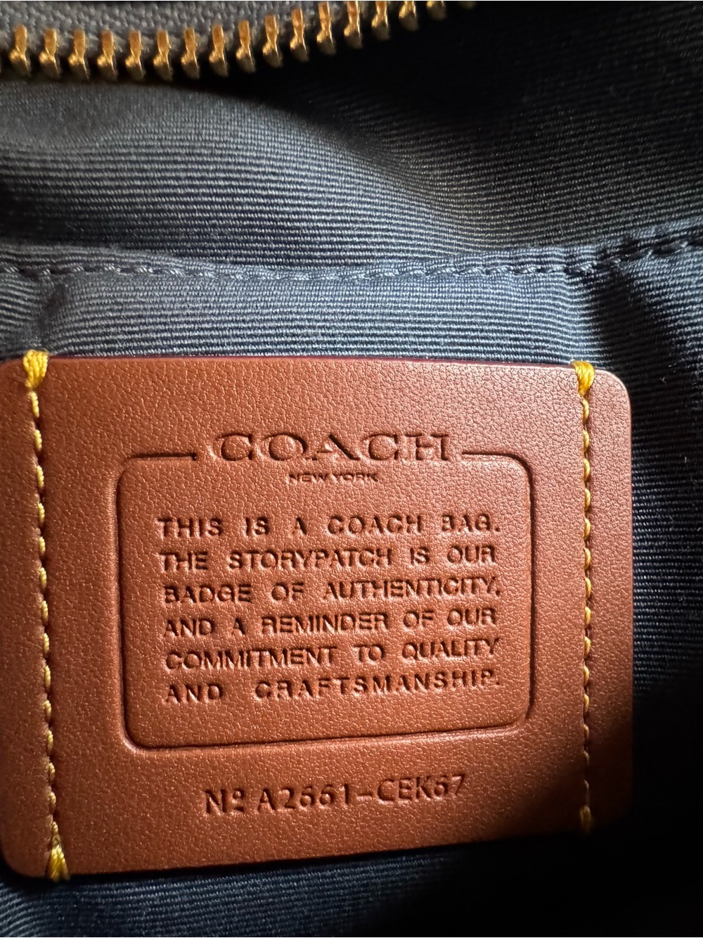 Coach Carey Crossbody Bag in Loved Denim Light Indigo CEK67 - Picture 10 of 14